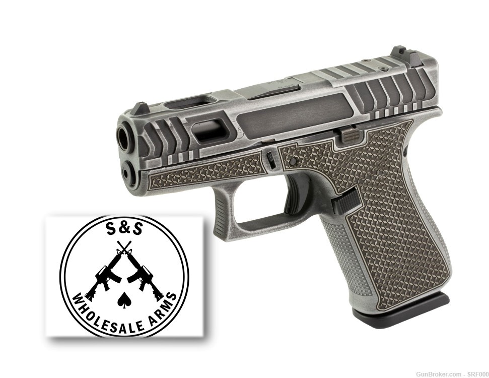 Glock 43X HOTH 9mm Hoth Distressed Grey Cerakote-img-0