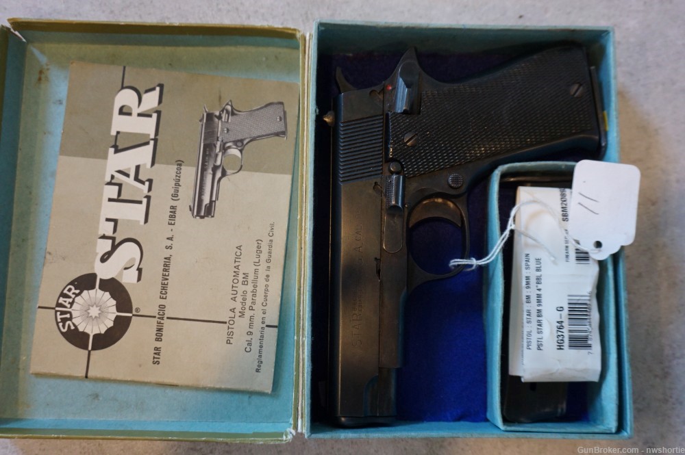 Star model BM 9mm 9x19 w/2 mags -img-0