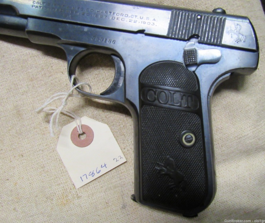 Colt Model 1903 .32 ACP Pocket Hammerless Pistol 1921 .01 NO RESERVE-img-10