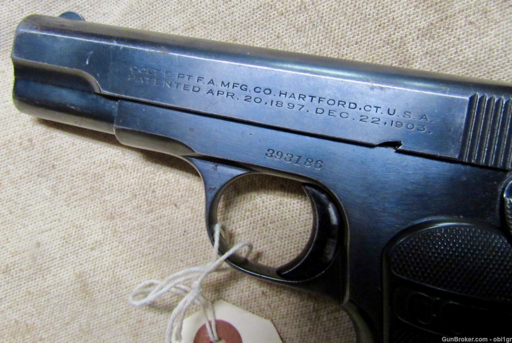Colt Model 1903 .32 ACP Pocket Hammerless Pistol 1921 .01 NO RESERVE-img-8