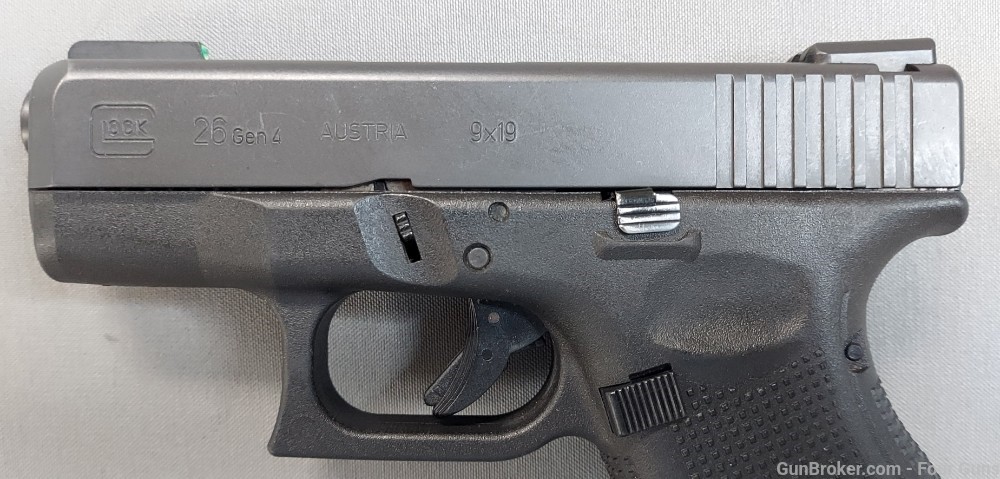 Used Glock 26 Gen4 Semi-Auto Pistol 9mm 3.42" Barrel 10 Rounds-img-2