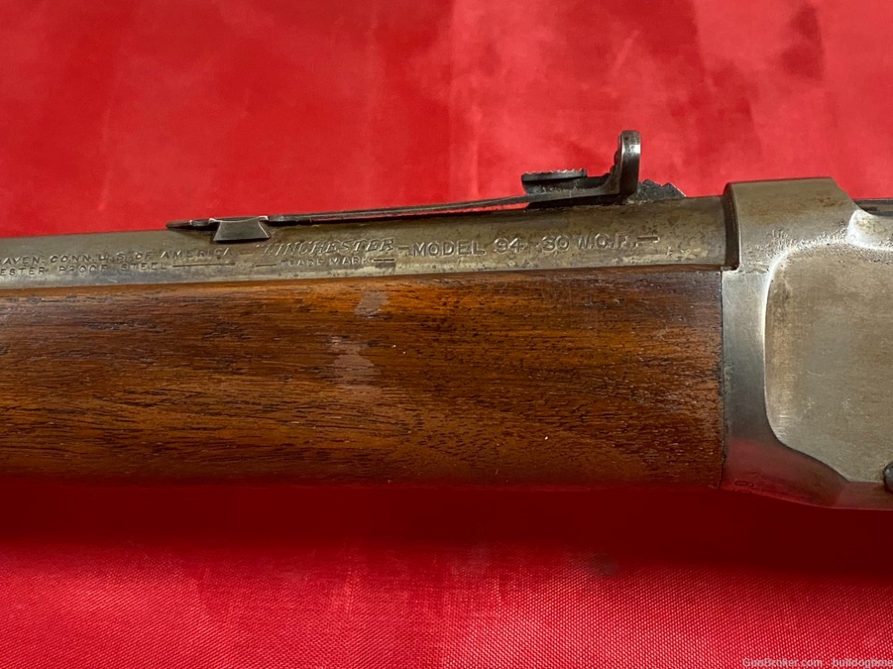 Pre 64 Winchester Model 94 20" 30-30 War Time Era Rifle 1943-1948          -img-10