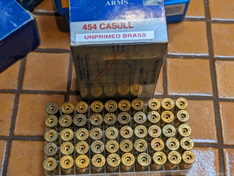 200 pieces FA Freedom Arms 454 Casull brass-img-7