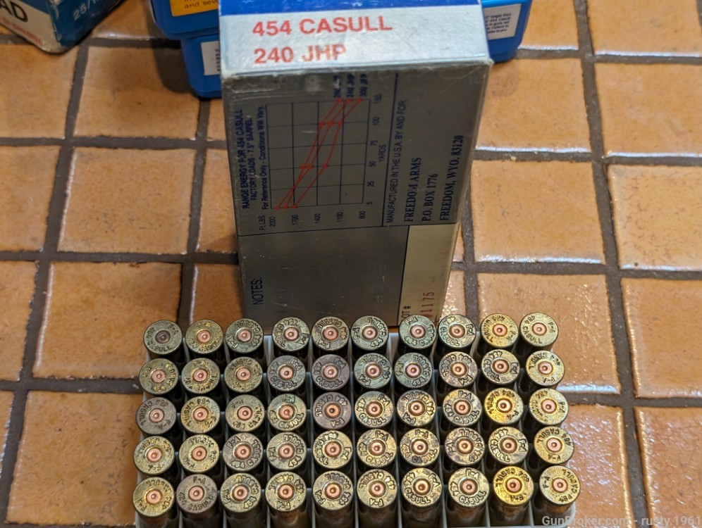 200 pieces FA Freedom Arms 454 Casull brass-img-5