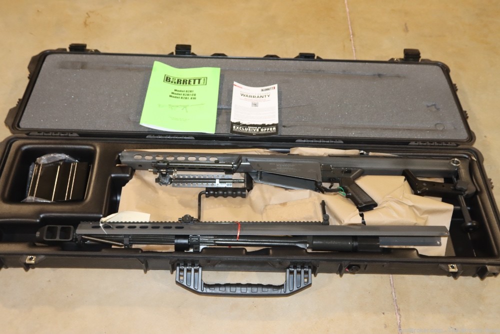 BARRETT Model M82A1 Rifle 50BMG 29" BLK 50 Caliber M82 A1 Bipod 13316 NEW-img-6