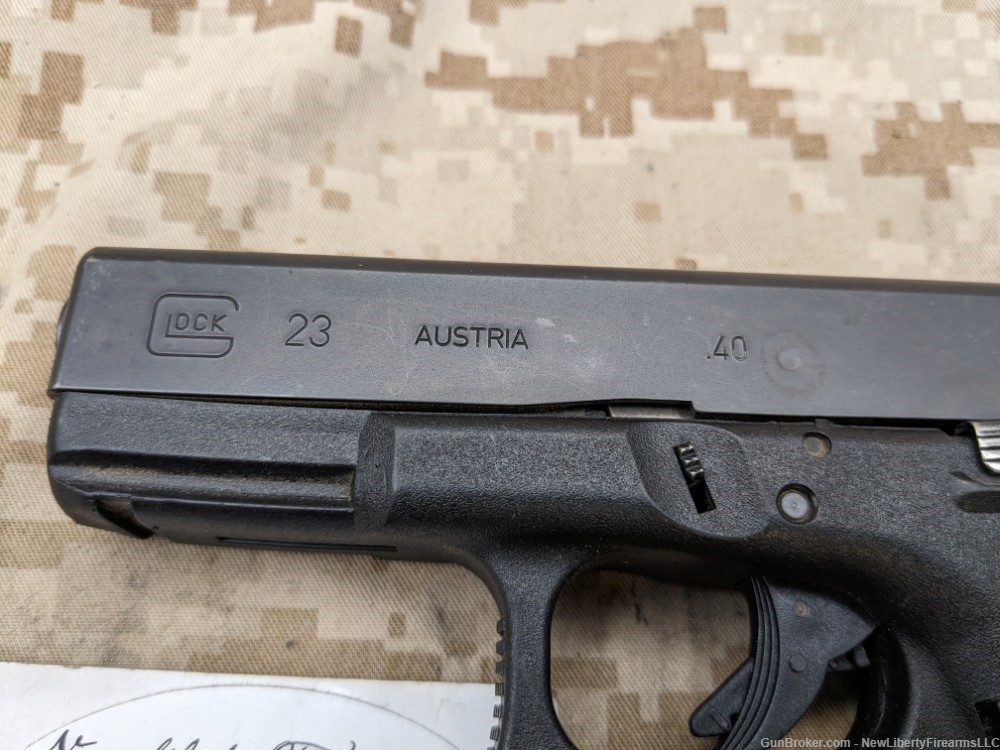 Glock 23 Gen 3 Pistol .40 S&W Police Trade In/USED G23 Austria Very Good-img-3