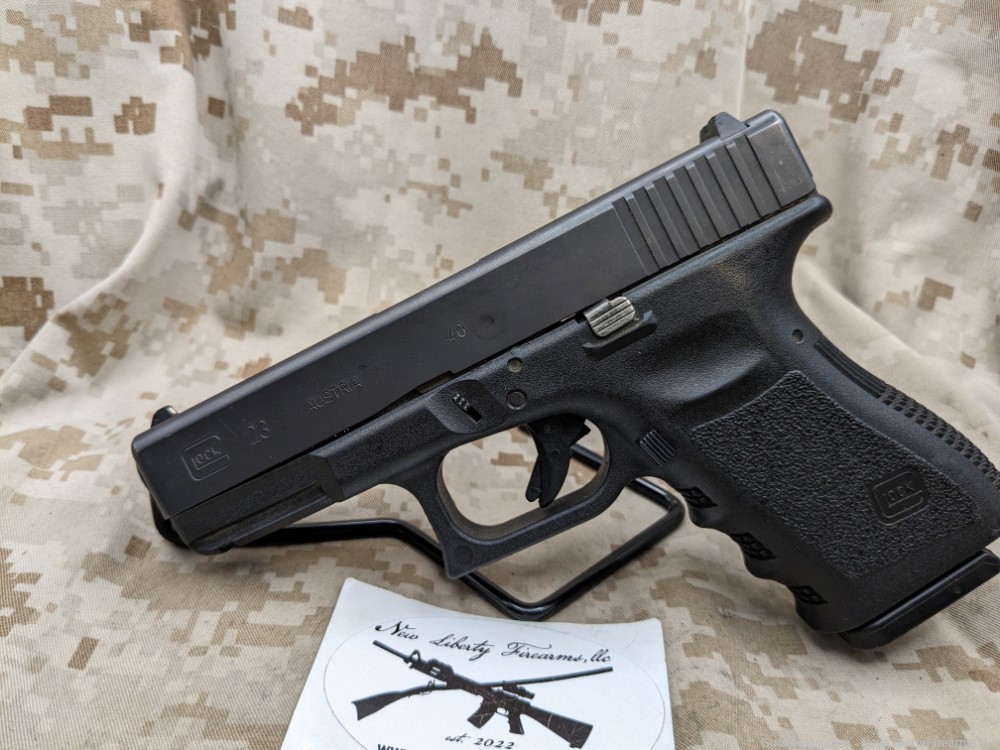 Glock 23 Gen 3 Pistol .40 S&W Police Trade In/USED G23 Austria Very Good-img-1