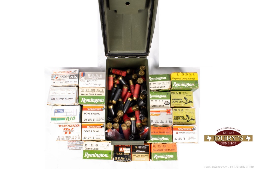 Lot of 532 rounds of 12, 20, and 410 gauge ammo various MFG.-img-0