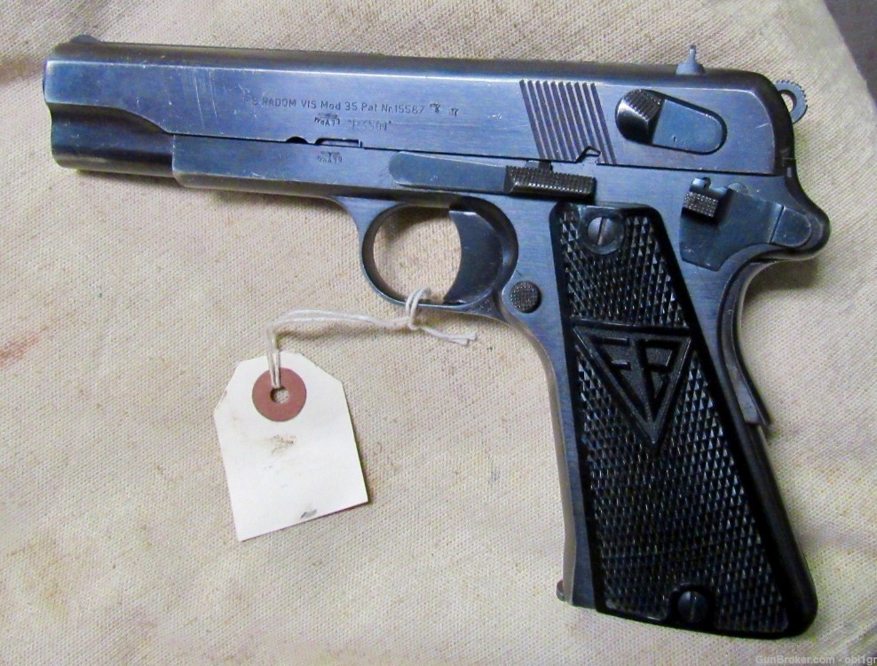 Great WWII German Polish Radom P35 Slotted 9mm Pistol & Stock & Mags .01 NR-img-8