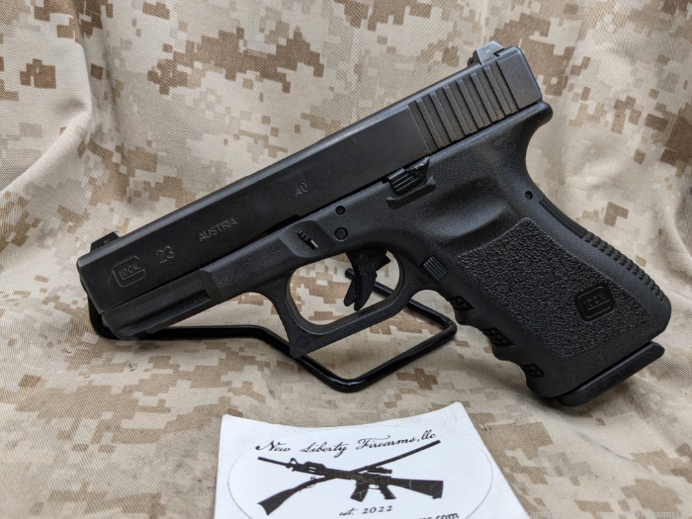 Glock 23 Gen 3 Pistol .40 S&W Police Trade In/USED G23 Austria Very Good-img-0