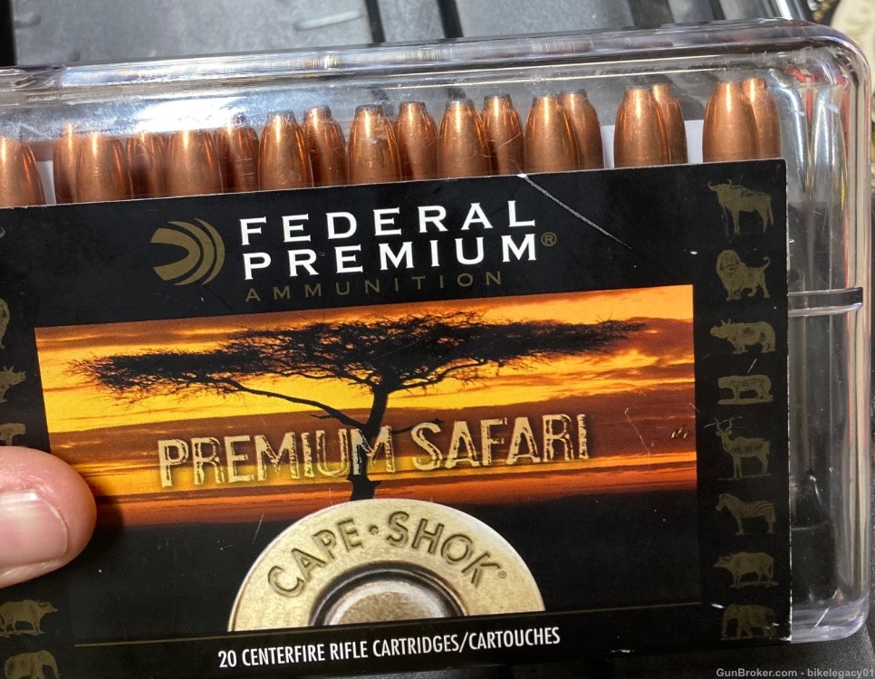Federal Premium 375 H&H Mag Ammo 60 rounds 300 GR-img-1