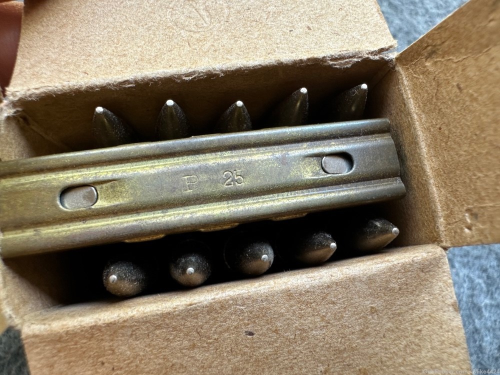 Box of WW2 German 8mm Mauser SMKH-Super AP Ammo-Scarce-img-9