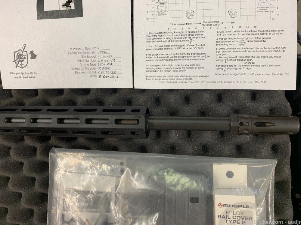 KAC Knights Armament SR-25 E2 APR 20" HB SR25 URX 4 M-LOK QDC #31961-img-10