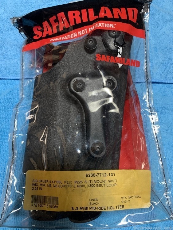 Safariland SLS STX Tactical Sig P226 MK25 holster Black-img-0