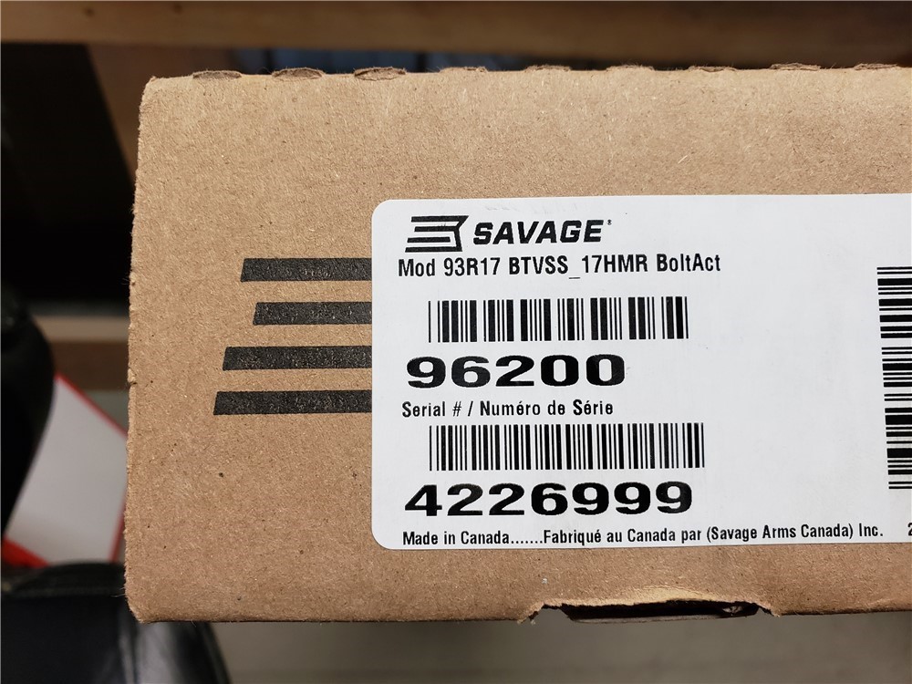 NEW! NIB SAVAGE 93 93R17 BTVSS 17HMR 21" STAINLESS HEAVY THUMB HOLE 21 HMR-img-0