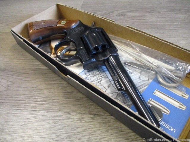 Smith & Wesson 10-5 5" 38spl Blued Pinned Barrel Pre Lock S&W 10 38 Special-img-1