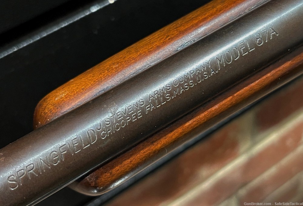 PENNY AUCTION:GILL GUN! - SPRINGFIELD - STEVENS MODEL 87 - .22 SHORT/LONG -img-3