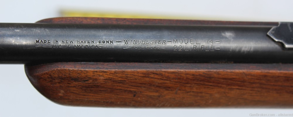 Winchester 74 Semi Auto Tube Fes 22 LR 22" barrel Great Shape $1 Start-img-10