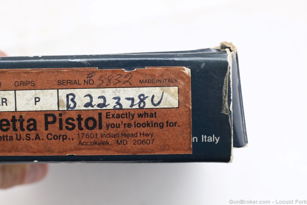 Beretta 70S 22lr 22 Long Rifle Italy 3.5" LIKE NEW IN BOX 2-Mags 2-Grips NR-img-36