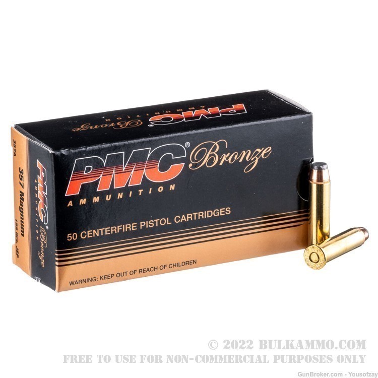 PMC BRONZE 50 CENTERFIRE PISTOL CARTRIDGES 357 Magnum-img-0