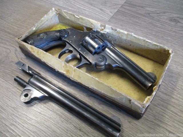 RARE Iver Johnson 22 Safety Hammer Double Action 7 Shot Revolver 22lr -img-1