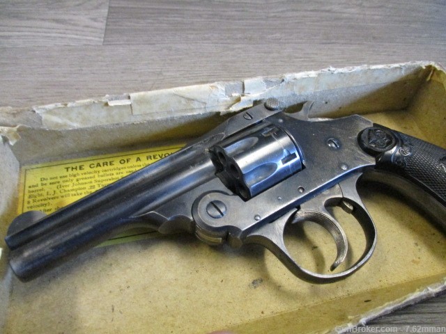 RARE Iver Johnson 22 Safety Hammer Double Action 7 Shot Revolver 22lr -img-17