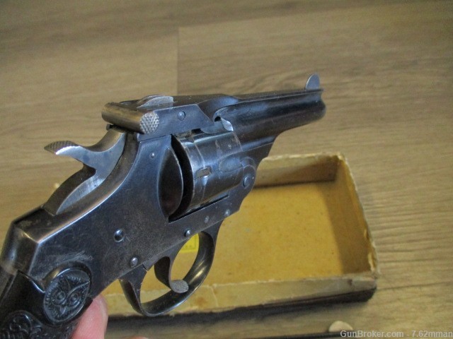 RARE Iver Johnson 22 Safety Hammer Double Action 7 Shot Revolver 22lr -img-3