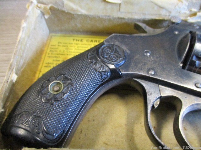 RARE Iver Johnson 22 Safety Hammer Double Action 7 Shot Revolver 22lr -img-2
