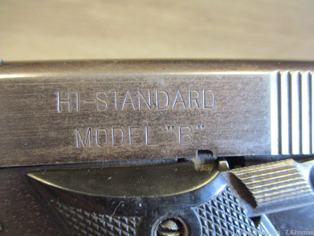 High Standard Model B 6 3/4" Barrel 22lr Semi Auto Pistol Hi-Standard 22 LR-img-1