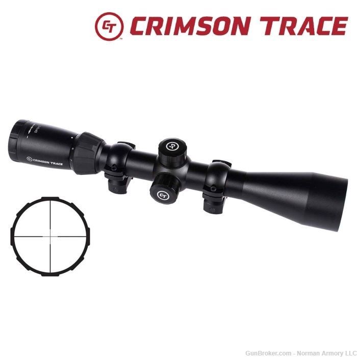 CRIMSON TRACE 1-SERIES SPORT 3-9X40MM DUPLEX MOA scope Rings Included-img-0