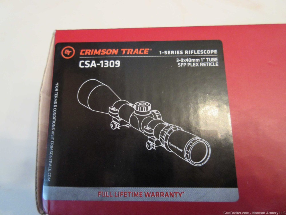 CRIMSON TRACE 1-SERIES SPORT 3-9X40MM DUPLEX MOA scope Rings Included-img-2