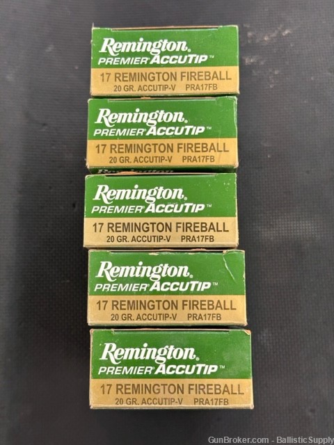 Remington  .17 Fireball - 17 - PRA17FB 20gr. Accutip-V Accutip V-img-0