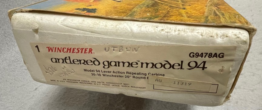 LIKE NEW IN BOX WINCHESTER MODEL 94, ANTLERED GAME CARBINE, 30-30, MFG 1978-img-3