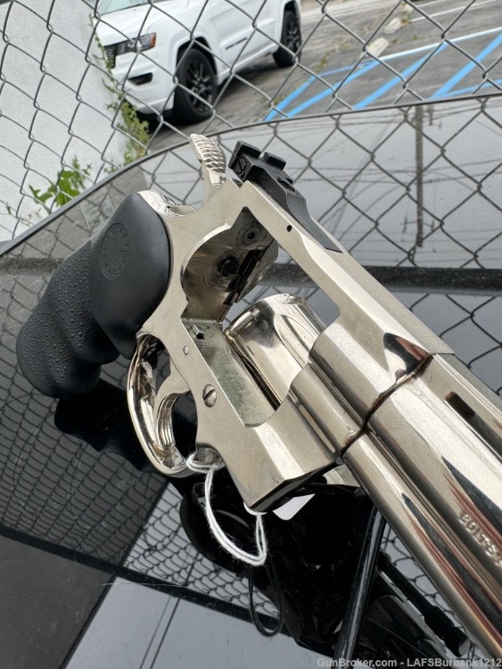 Colt Python 6" Nikel .357 Magnum Revolver 1973-img-3