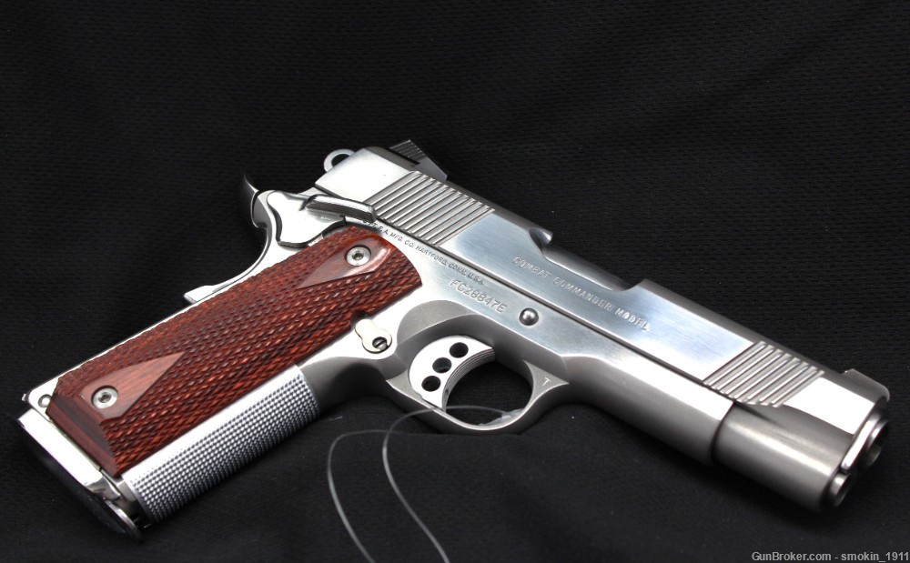 Colt Combat Commander 1911 Stainless 45ACP Series 80, mfg 2007; USED-img-5