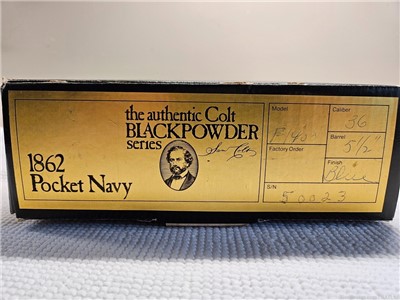  Colt Second Generation 1862 Pocket Navy .36 Cal, NIB