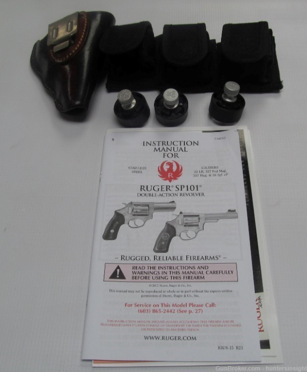 Ruger SP101 357 mag 2.25 Barrel, Stainless Lots Of Extras-img-14