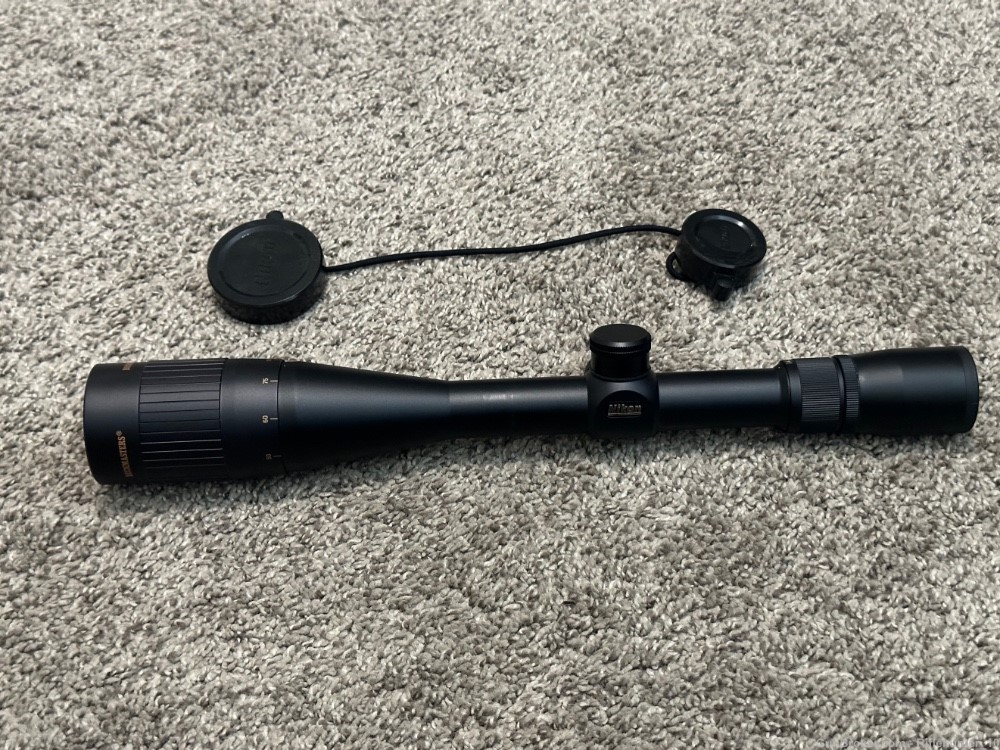 Nikon buckmasters 4.5-14x40mm riflescope 1” tube duplex AO nice matte-img-0