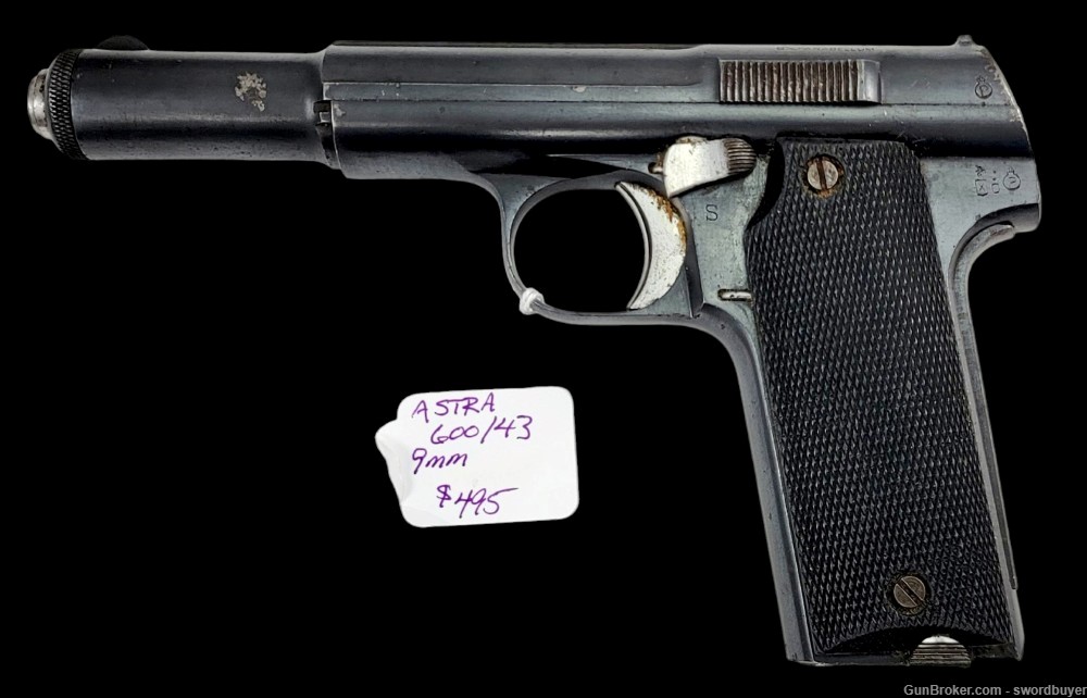 WWII era Spanish ASTRA Model 600/43 9mm Pistol C&R!-img-6