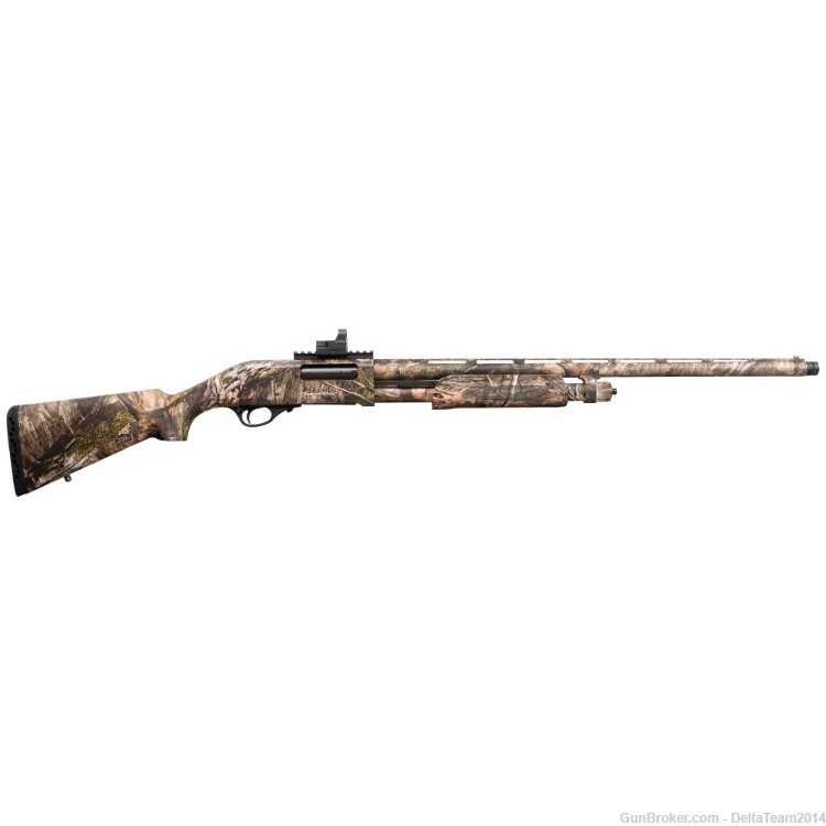 Charles Daly 335 Turkey Mossy Oak 12 Gauge Pump Shotgun - Red Dot-img-0