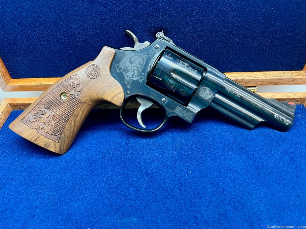 S&W Model 29 Engraved 44 Magnum with Wood Presentation Box-img-0