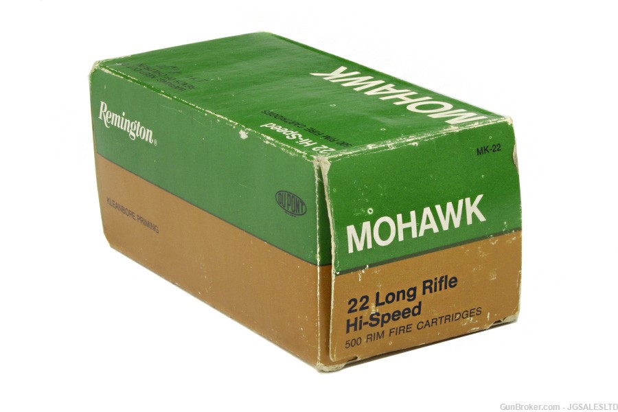 500rd Brick Remington MOHAWK Vintage 22LR Ammo, Original Boxes, Nice!-img-2