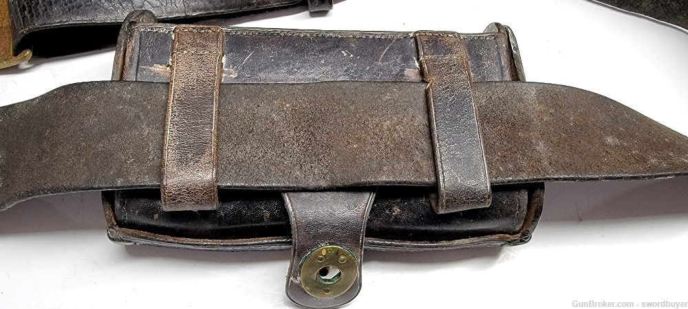 Indian Wars US M1874 Enlisted Man’s Belt and Mckeever Cartridge Pouch Set-img-5