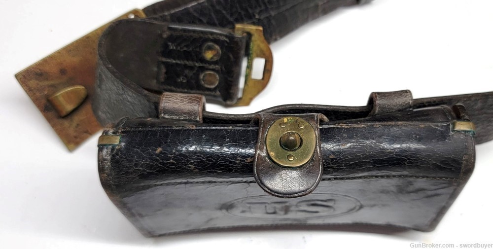 Indian Wars US M1874 Enlisted Man’s Belt and Mckeever Cartridge Pouch Set-img-8