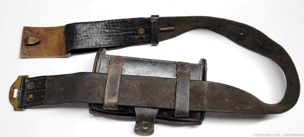 Indian Wars US M1874 Enlisted Man’s Belt and Mckeever Cartridge Pouch Set-img-0