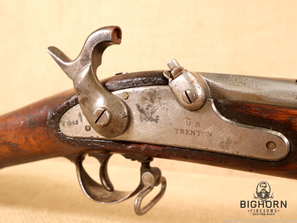 U.S. Model 1861, Trenton, .58 cal, 40" Musket, Mfg. 1863-img-46