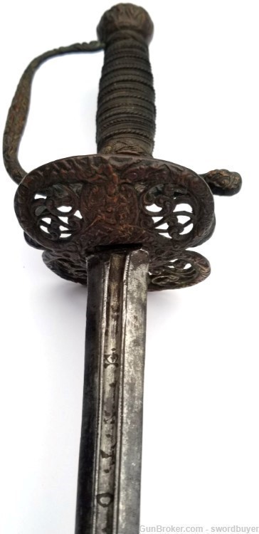 European Late 17th Century Copper Hilt Gentleman’s Small Sword-img-1