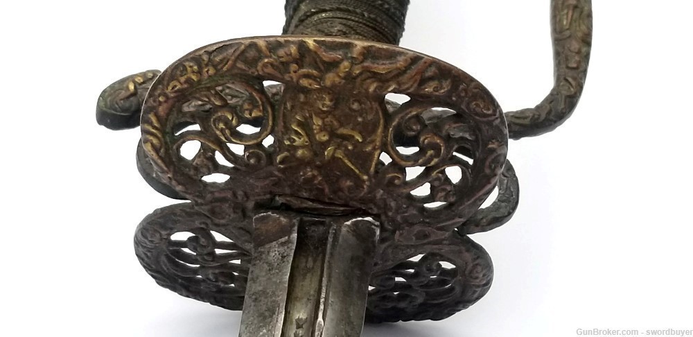 European Late 17th Century Copper Hilt Gentleman’s Small Sword-img-6