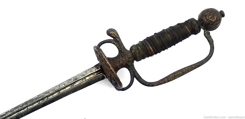 European Late 17th Century Copper Hilt Gentleman’s Small Sword-img-9
