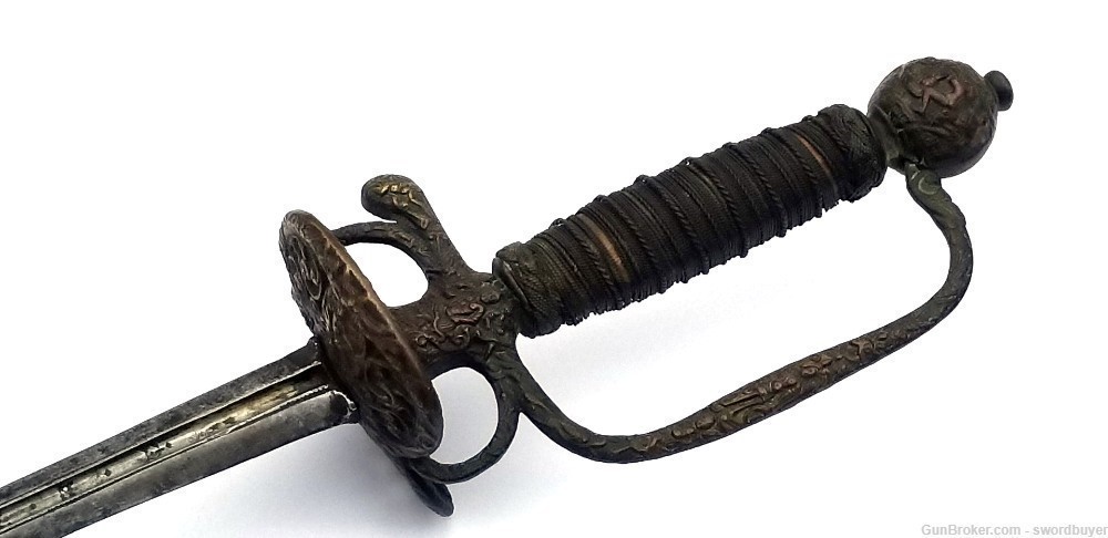 European Late 17th Century Copper Hilt Gentleman’s Small Sword-img-2